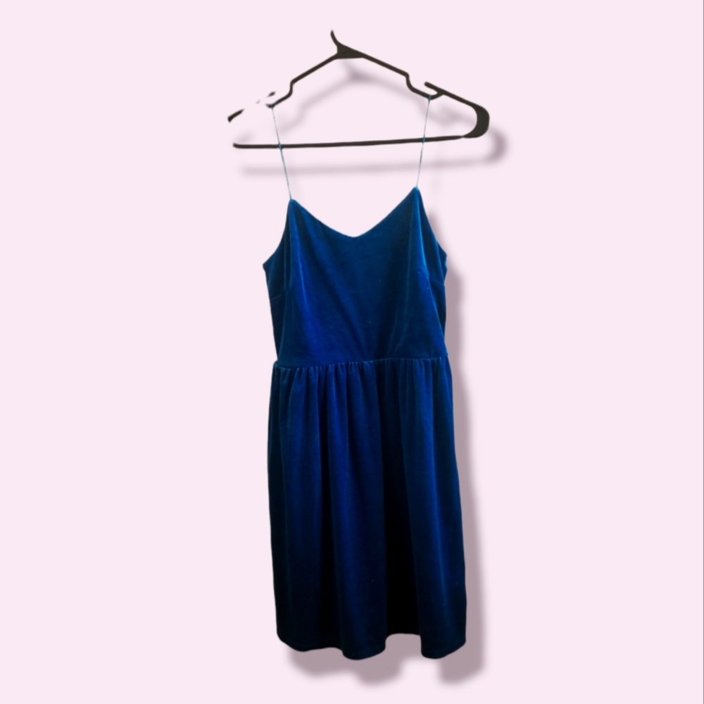 3/$25 Turquoise velvet dress sz xs